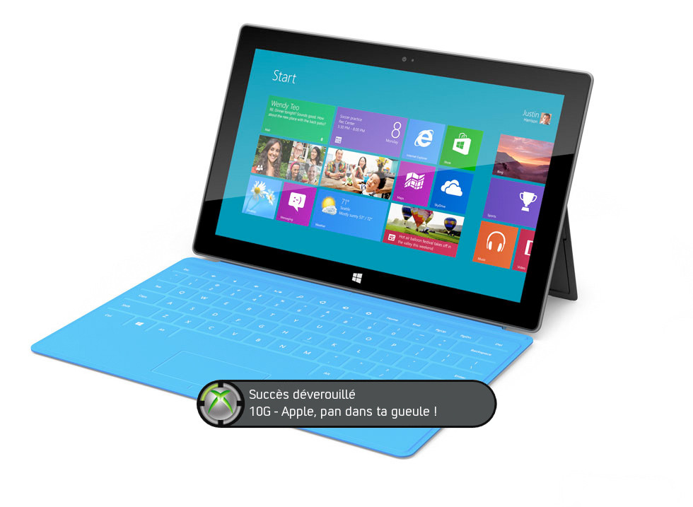 10G - Surface, la nouvelle tablette de Microsoft